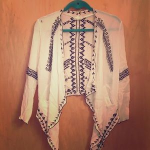 Light Aztec print top